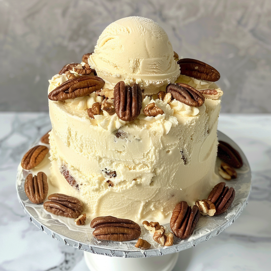 Vanilla Butter Pecan Ice Cream Cake